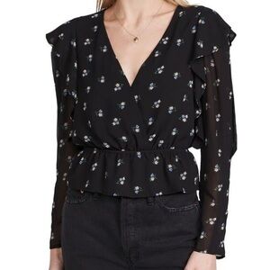 WAYF Women's Misti Surplice Top